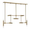 Cadre 14 Light Modern Linear Pendant, by Uttermost, 46" width x 19" height x 8" depth thumbnail 4