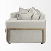 Roy I 84' Frost Gray Upholstered Three Seater Sofa thumbnail 4