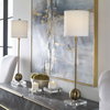 Laton Brass Buffet Lamp, by Uttermost, 9" width x 2'11" height x 9" depth thumbnail 2
