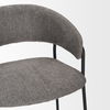 Carolyn Counter Stool with Gray Fabric & Matte Black Metal thumbnail 9