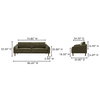 Quinn Sofa Cedar Green, Sofas & Sectional by Moe's Home, 86.6" width x 33.5" height x 34.8" depth thumbnail 8