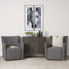 Quadir Tall Matte Black Metal Candle Holder thumbnail 1