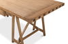 Sawhorse Desk, Natural Polished Old Pine, by Sarreid, 87" length x 33" width x 30" height thumbnail 6