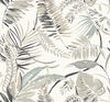 Tropical Toss White Wallpaper, by York Wall, 27' length x 2'3" width x 0.02" depth thumbnail 1