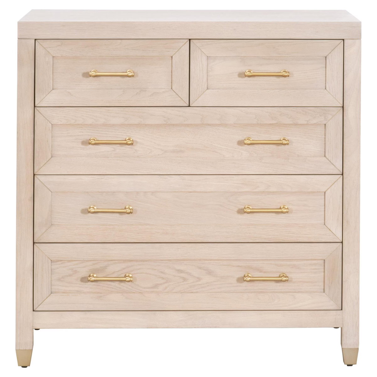 Stella 5-Drawer High Chest, Dresser by Essentials for Living, 39.5" width x 40.25" height x 21.5" depth View 1