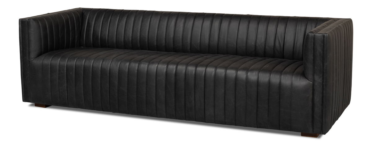 Everett Sofa, by Sarreid, 3' length x 8' width x 2'5" height View 1