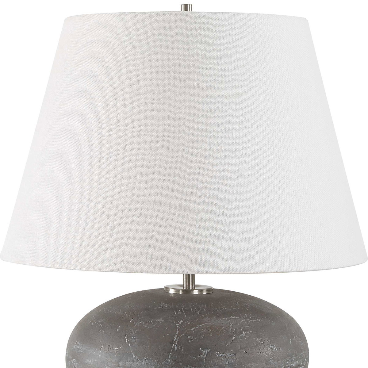 Beckley Gray Stone Table Lamp, by Uttermost, 1'3" width x 1'6.75" height x 1'3" depth View 6