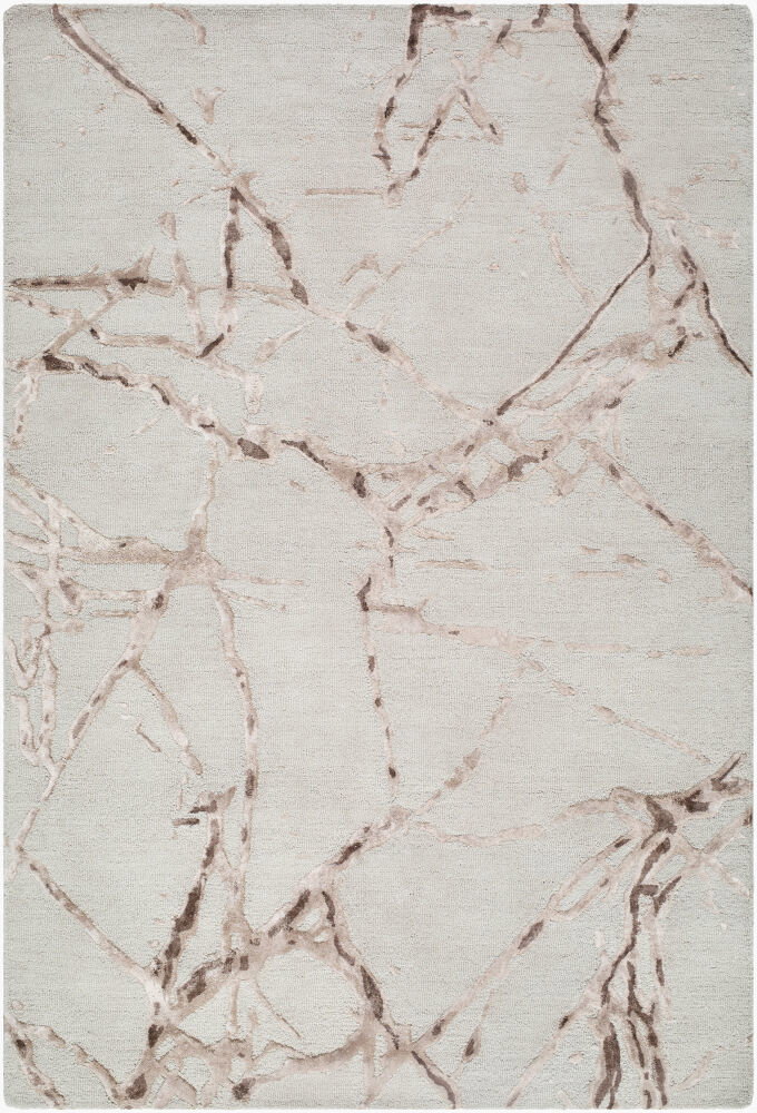 Marmo Handmade Rug, by Surya, 1'6" length x 1'6" width