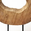 Ironwood II (Small) 13L x 4W Natural Wooden Circular Object, Decorative Object by Mercana, 12.6" length x 3.54" width x 18.75" height thumbnail 11