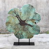 Bahati Wood Blue Sculpture, Figurines & Statue by Uttermost, 19.7" width x 22.8" height x 5.5" depth thumbnail 3