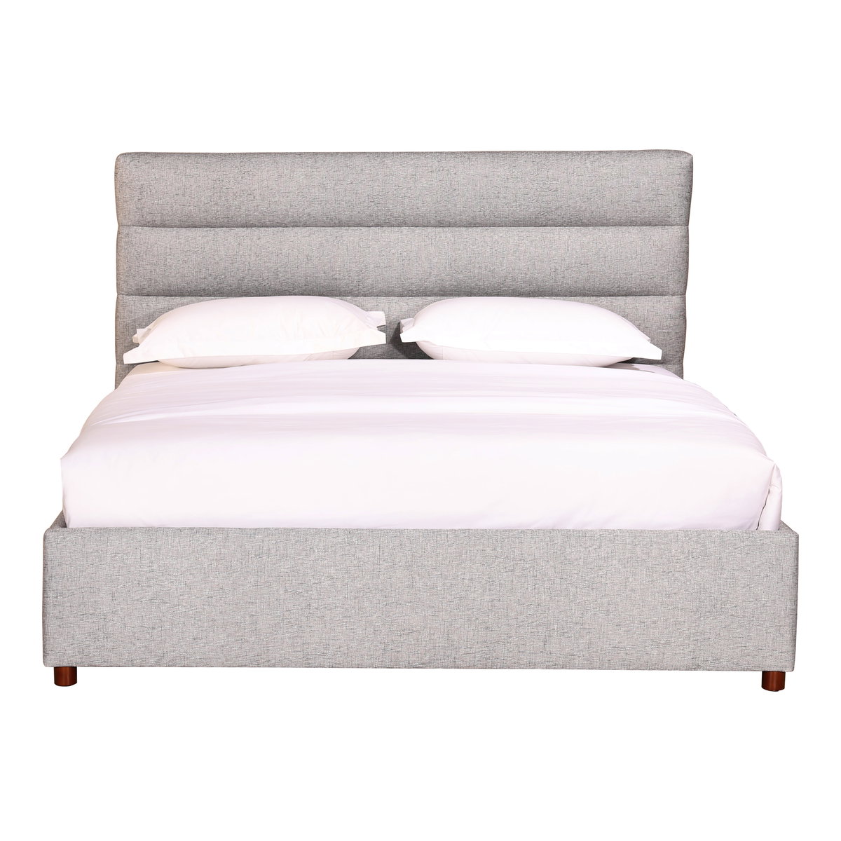 Takio King Bed Light Grey, by Moe's Home, 81" width x 44.5" height x 87" depth View 3