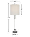 Aurelia Steel Buffet Lamp thumbnail 2