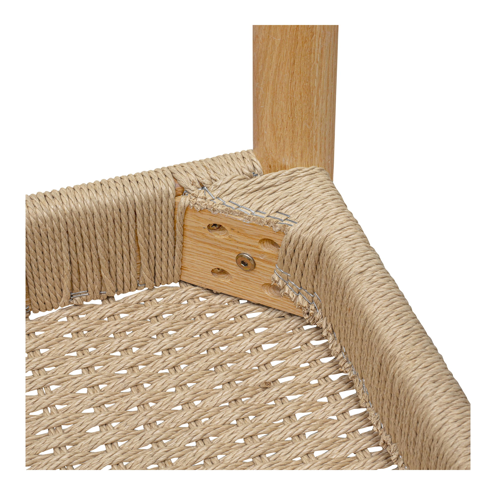 Avery Dining Chair Natural – Set Of Two, by Moe's Home, 20" width x 34.75" height x 21.5" depth View 8