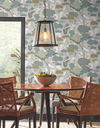 Lotus Pond Grey & Blue Wallpaper thumbnail 1