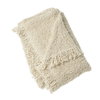 Textured Boucle ThrowNatural, by Global Views, 5'10" length x 5' width thumbnail 8