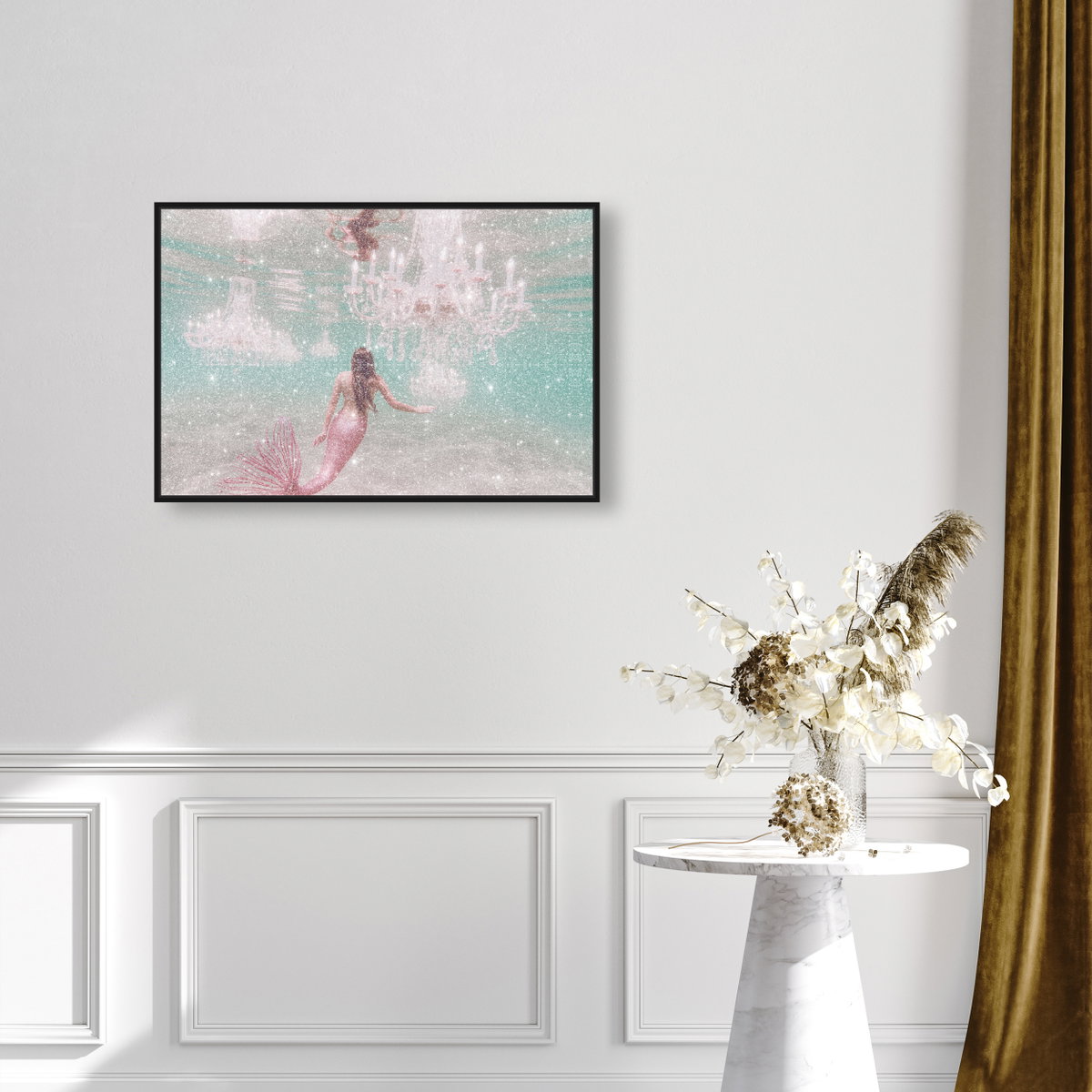 Lost City of Mermaids II (Diamond Dust), Art by Oliver Gal,  30x20 View 3