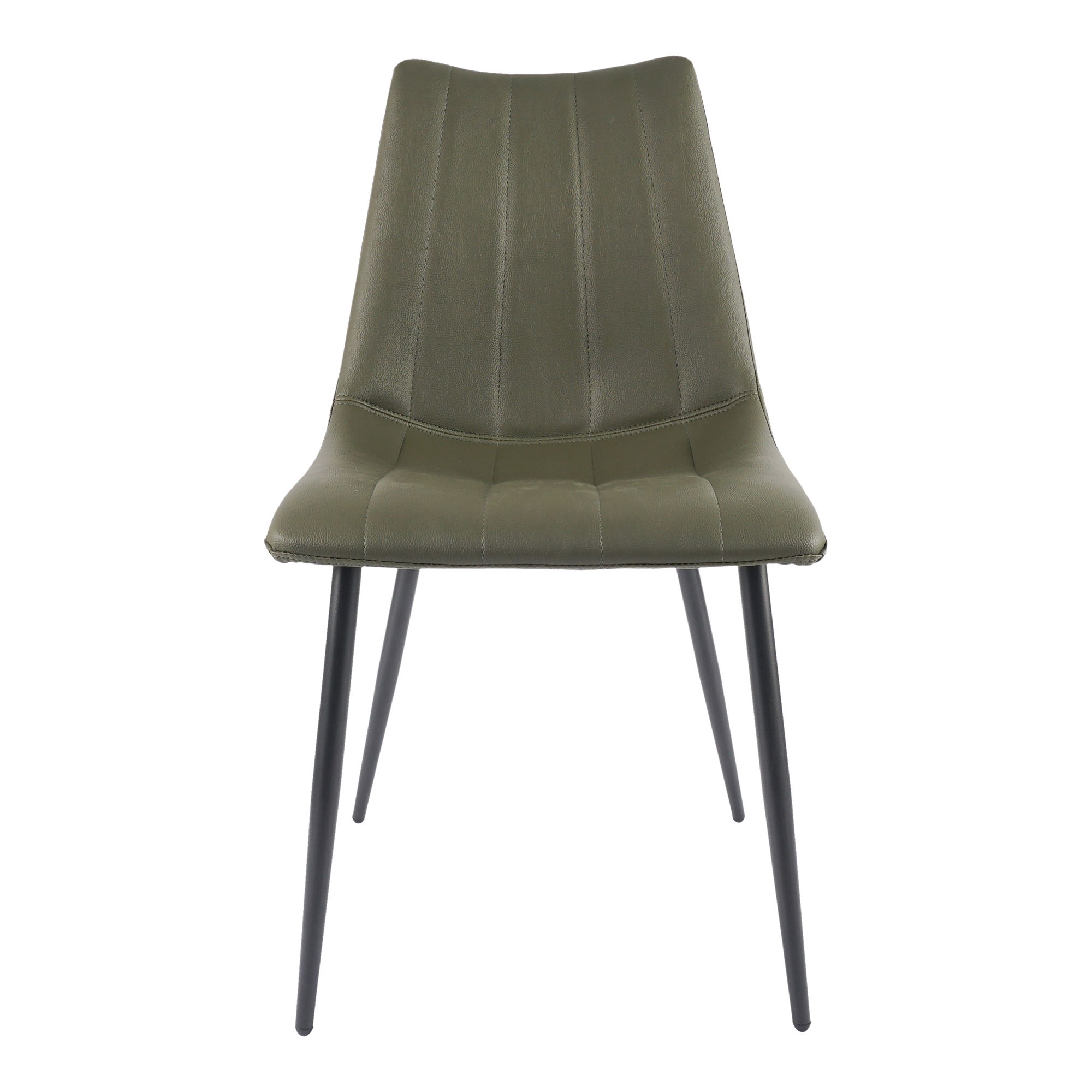 Alibi Dining Chair Dark Green - Set Of Two, by Moe's Home, 18" width x 33" height x 20" depth View 3