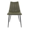 Alibi Dining Chair Dark Green - Set Of Two, by Moe's Home, 18" width x 33" height x 20" depth thumbnail 3