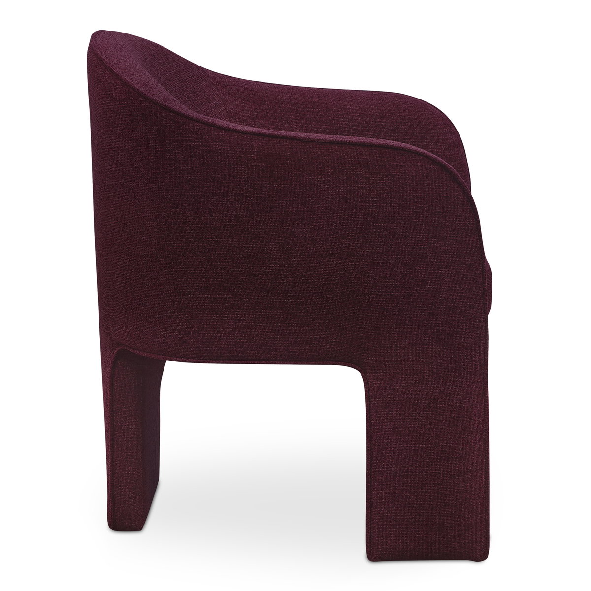 Clara Dining Chair Plum, by Moe's Home, 24.75" width x 32.25" height x 26" depth View 3