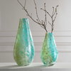 High Tide Glass Vases Set/2, by Uttermost, 6.5" width x 13.75" height x 4" depth thumbnail 3