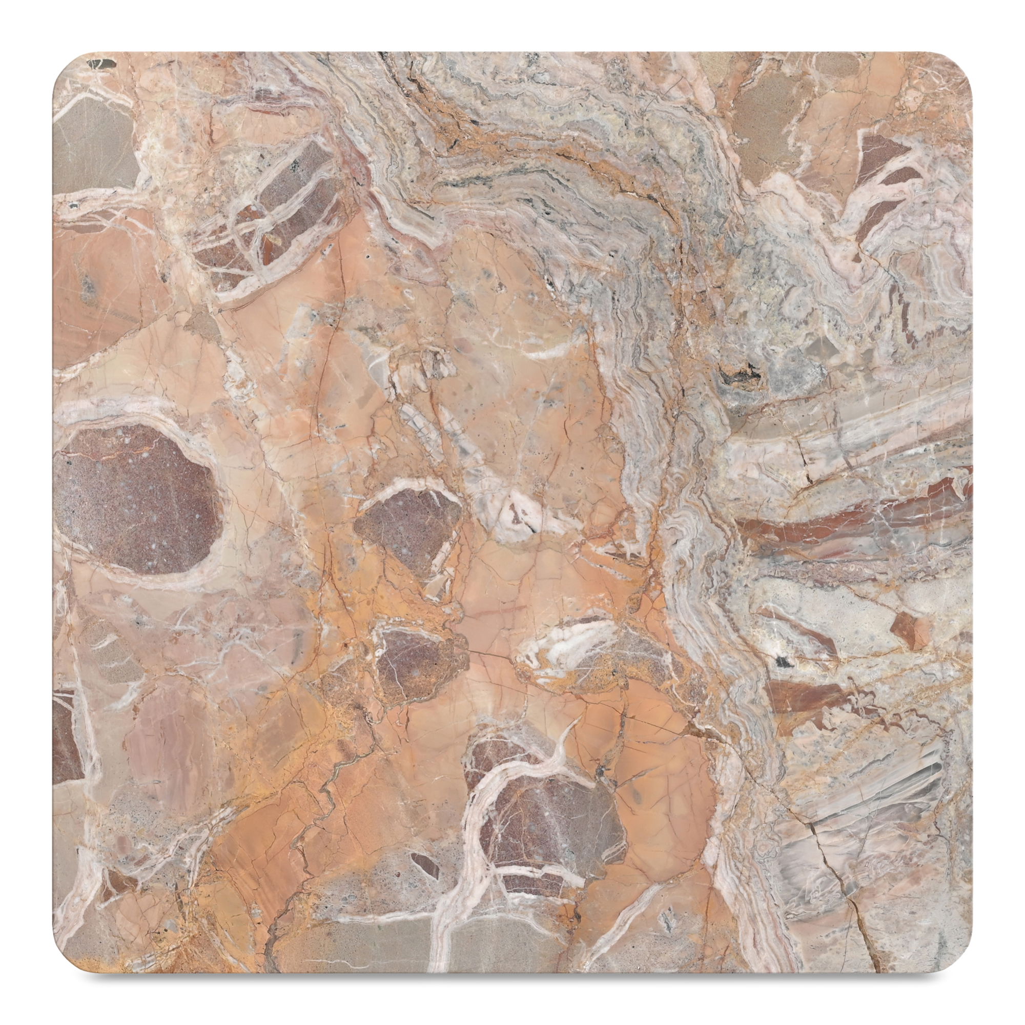 Segment Coffee Table Orange Levante Marble large image 