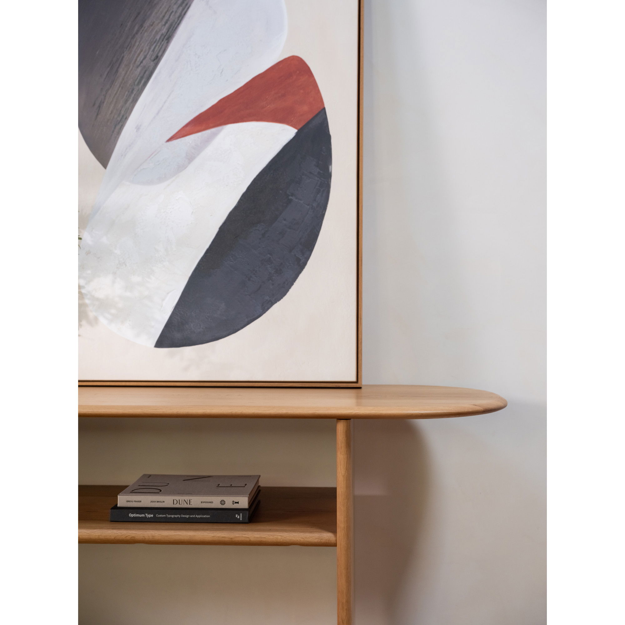 Ruby Console Natural, Console Table by Moe's Home, 78" width x 31" height x 22" depth View 7