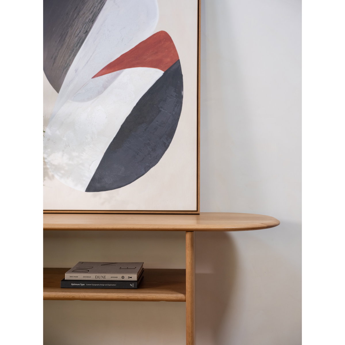 Ruby Console Natural, Console Table by Moe's Home, 78" width x 31" height x 22" depth View 7