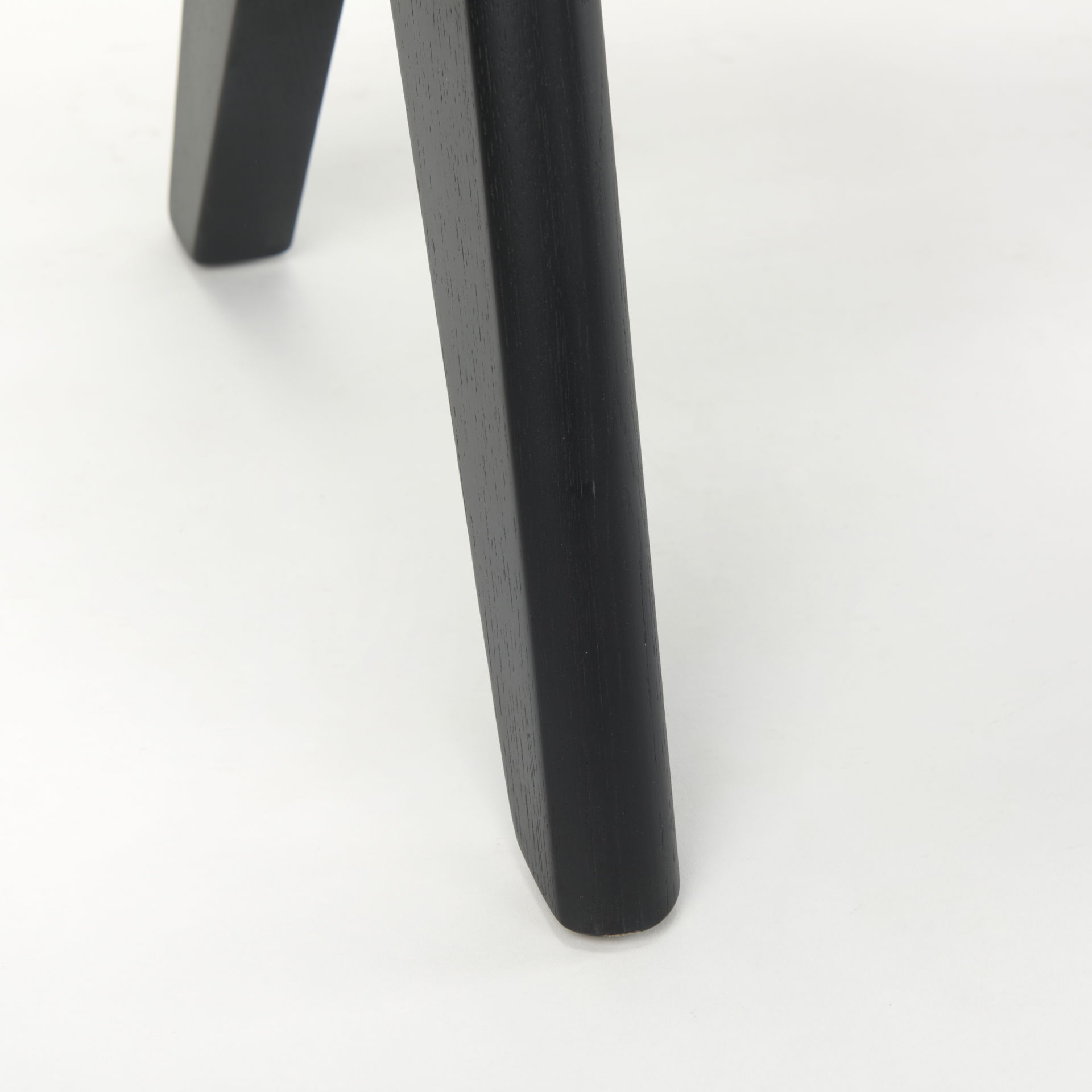 Arvin  Black Wooden Stool large image 