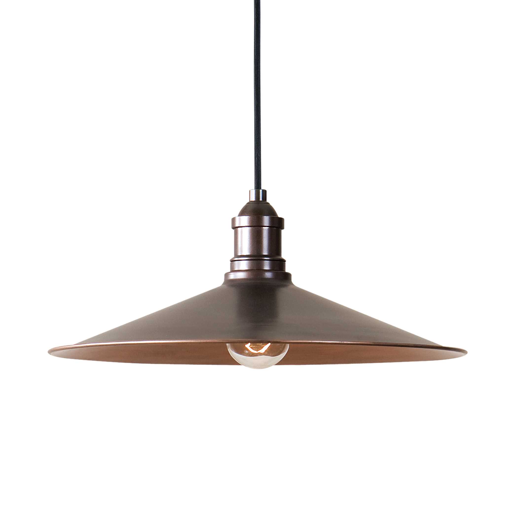 Barnstead 1 Light Copper Pendant, Ceiling Light by Uttermost, 14" width x 6" height x 14" diameter x 14" depth View 1