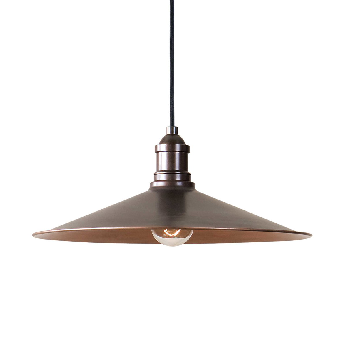 Barnstead 1 Light Copper Pendant, by Uttermost, 14" width x 6" height x 14" diameter x 14" depth View 1
