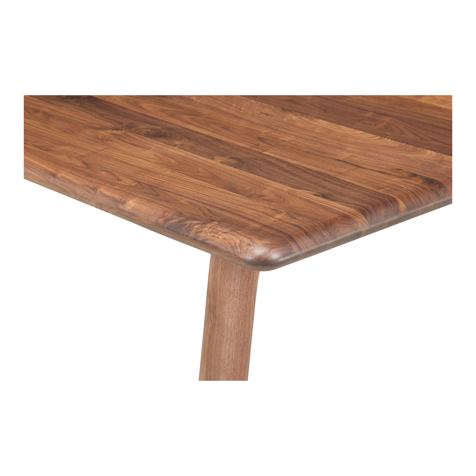 Malibu Dining Table Walnut, by Moe's Home, 88" width x 30" height x 38" depth View 5