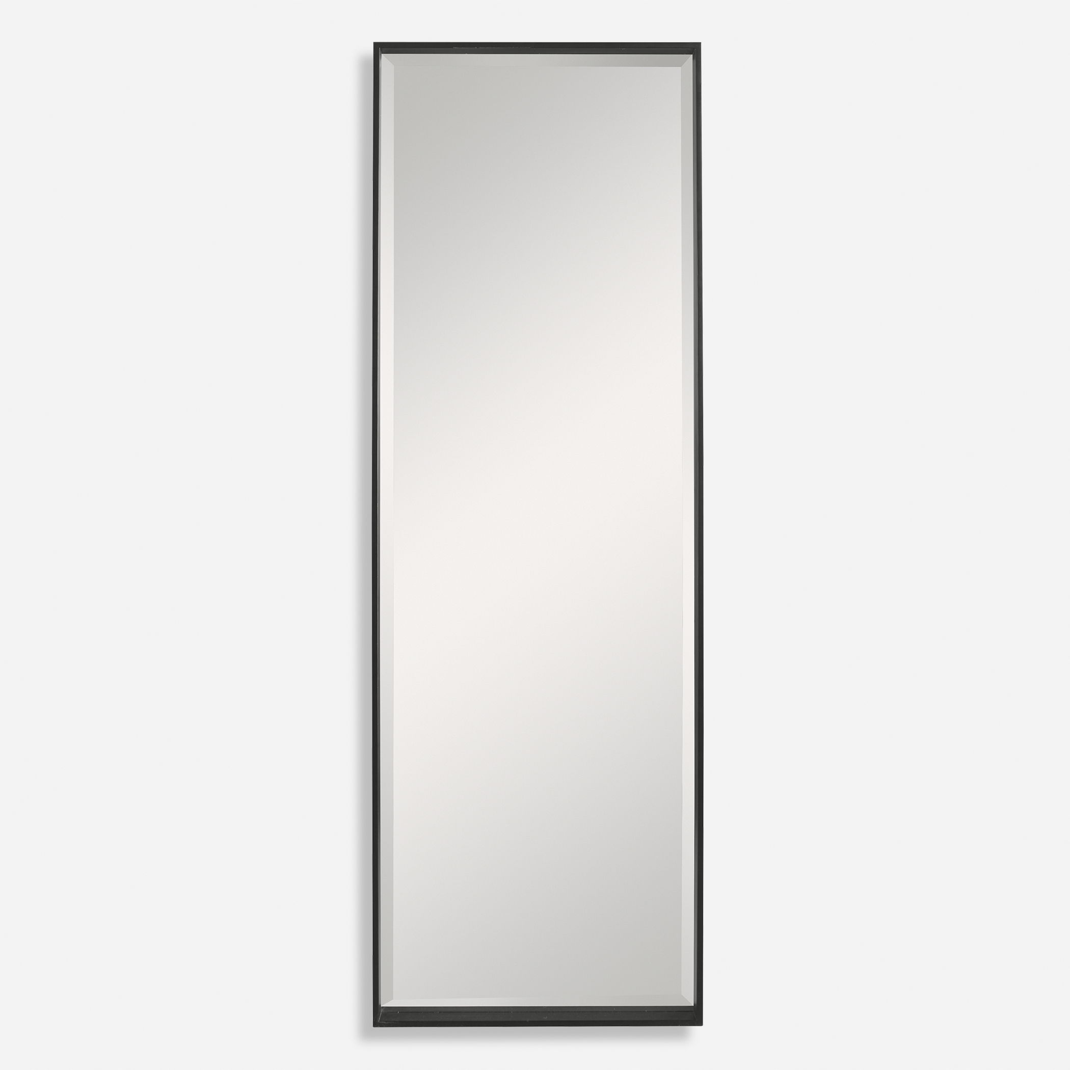 Kahn Oversized Black Rectangular Mirror large image 