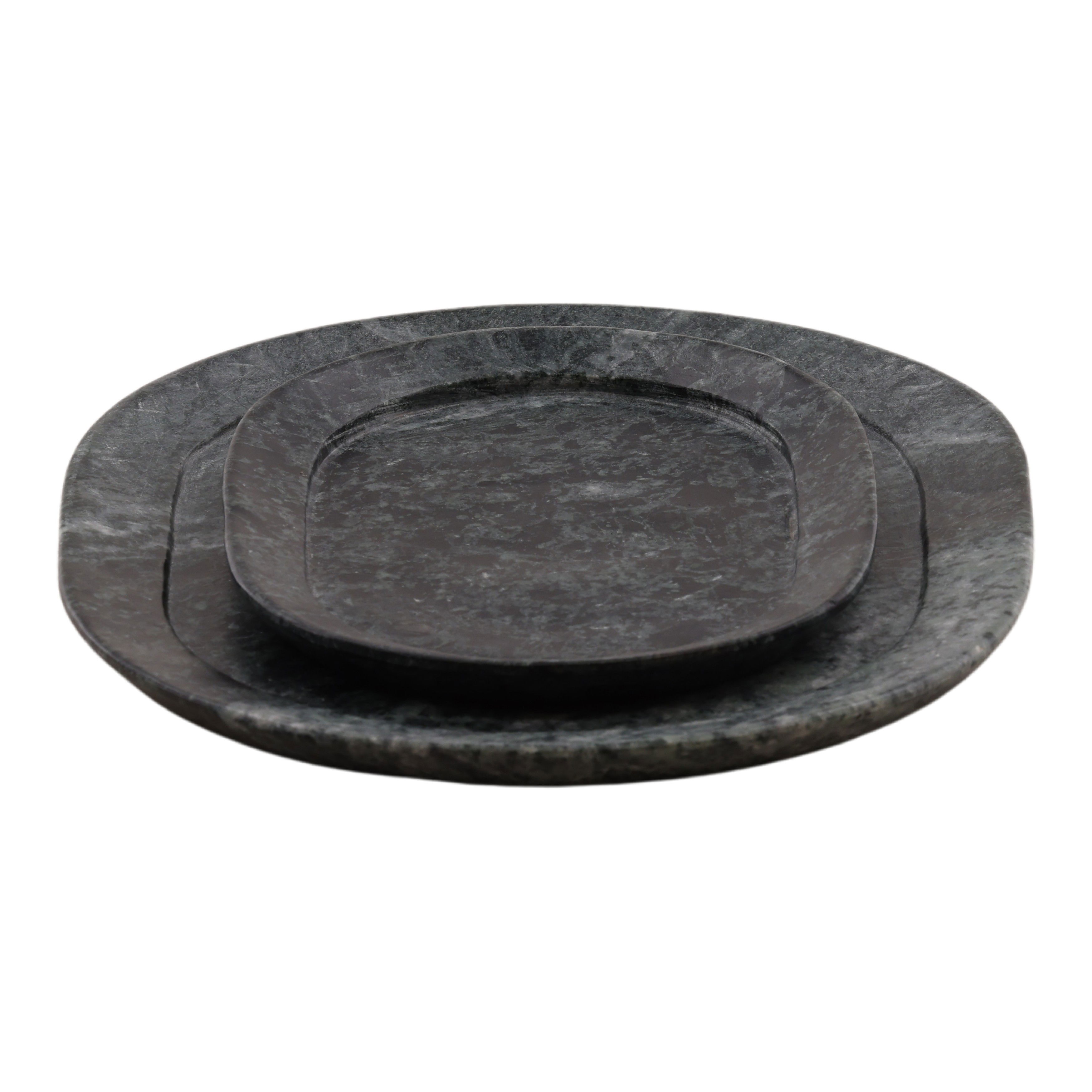 Oris Tray Set of 2 Green, Decor by Dovetail, 12" width x 0.6" height x 9" depth View 3