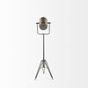 Debdou (61'H) Gold Metal Adjustable Cinema-Style Floor Lamp, by Mercana, 22" length x 22" width x 61" height thumbnail 5
