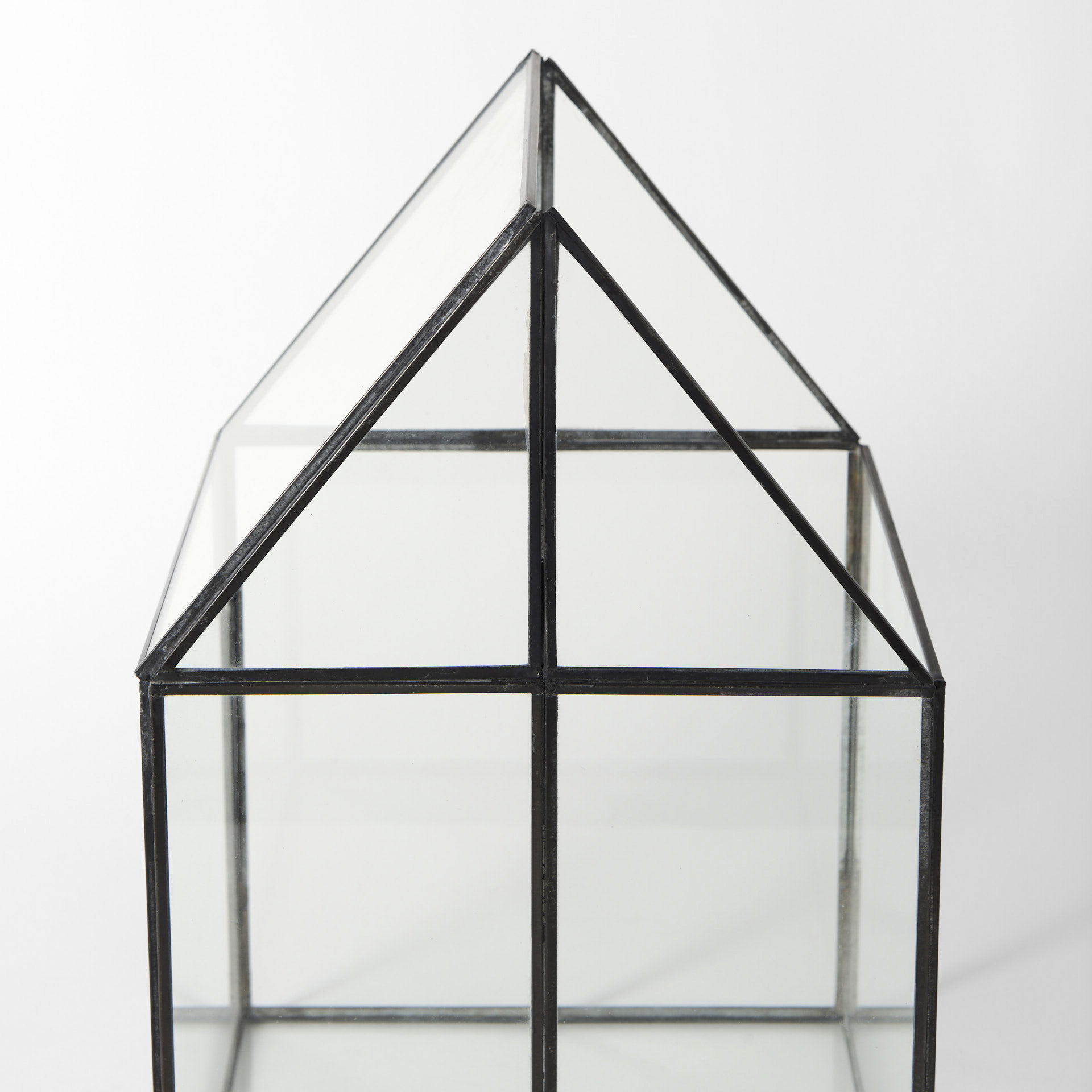 Sikes (Large) 10L x 10W x 16H Hut Terrarium with Glass Base large image 