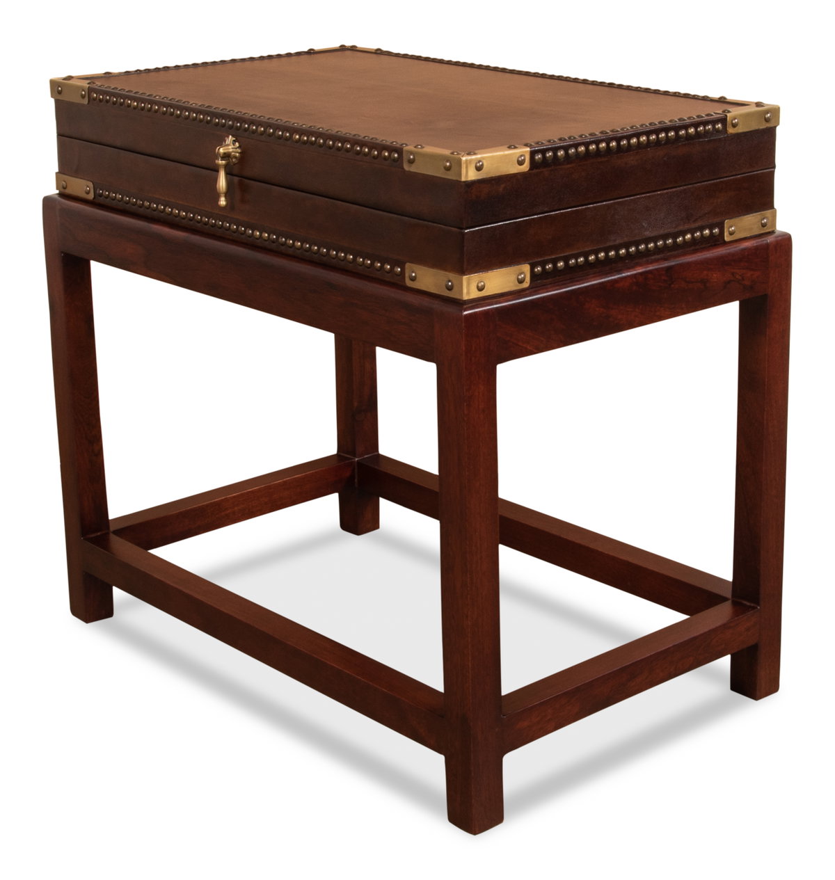 Winchester Box On Stand, by Sarreid, 1'5" length x 2'3" width x 2' height View 1