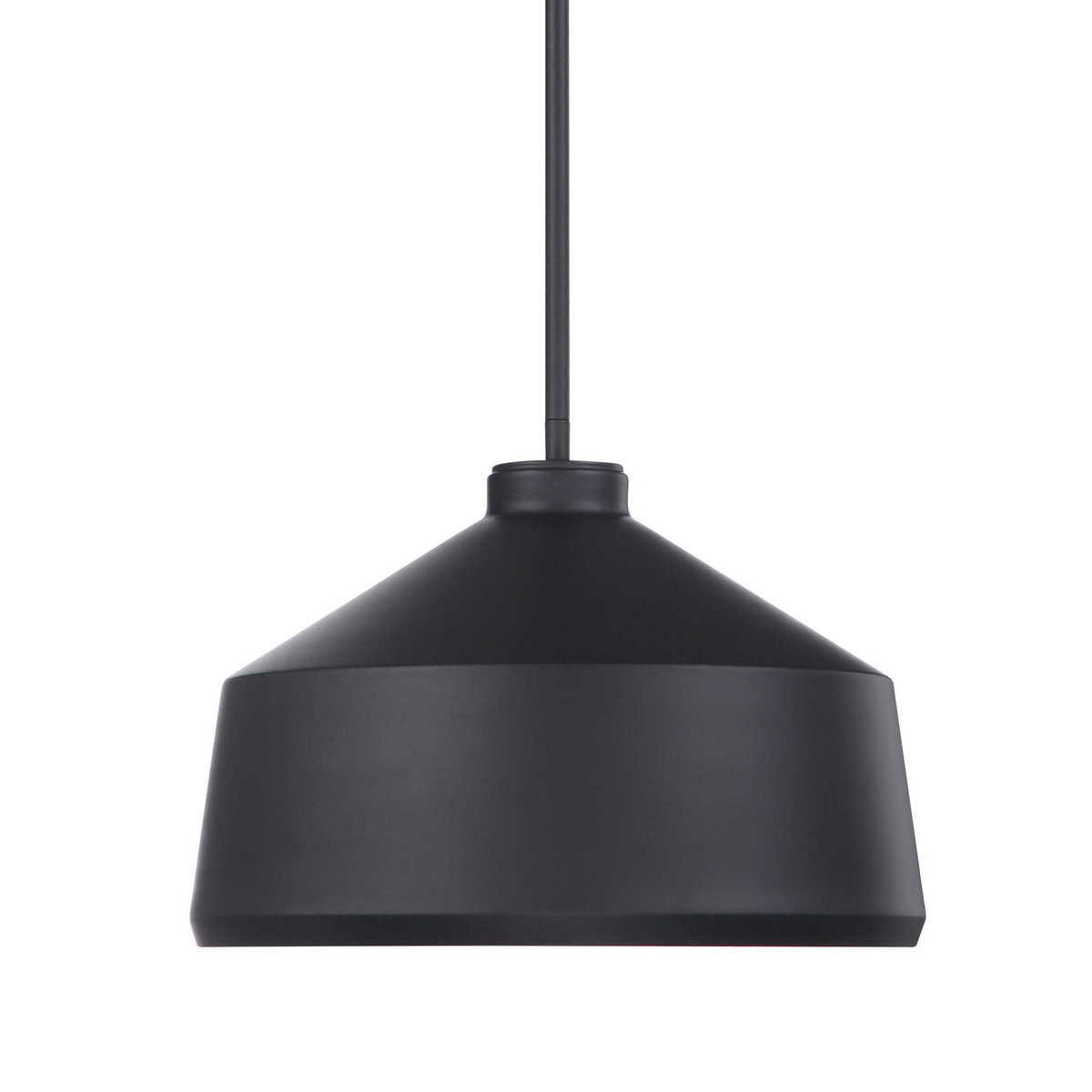 Holgate 1 Light Black Pendant, by Uttermost, 1'2" width x 10" height x 1'2" diameter x 1'2" depth View 4