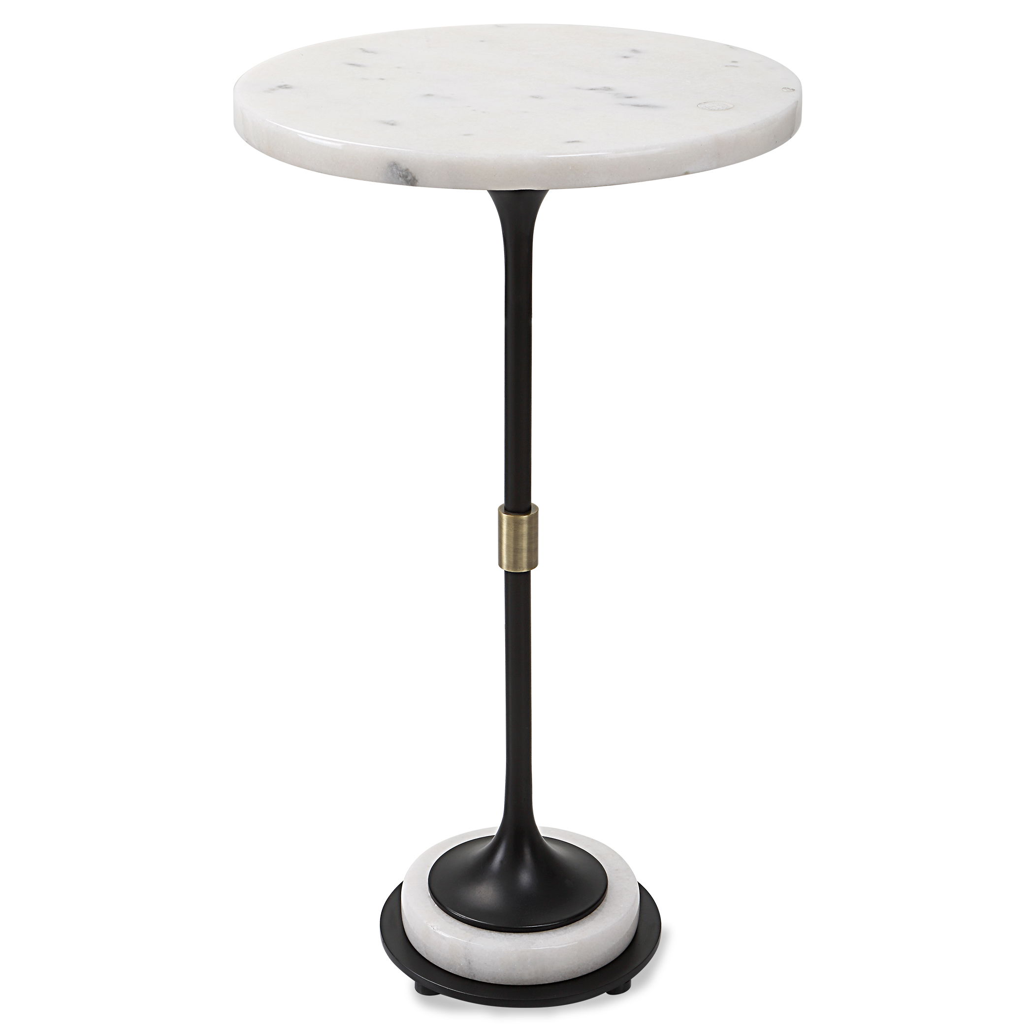 Sentry White Marble Accent Table large image 