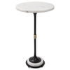 Sentry White Marble Accent Table thumbnail 0