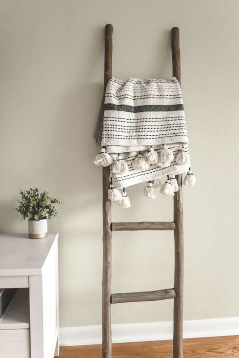 White Nordic Linen Wallpaper