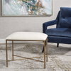 Avenham Small Gold Framed Bench, Benche by Uttermost, 24" width x 20" height x 16" depth thumbnail 2