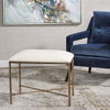 Avenham Small Gold Framed Bench thumbnail 1