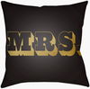 Mr & Mrs Accent Pillow, Decorative Pillow by Surya, 16" length x 16" width thumbnail