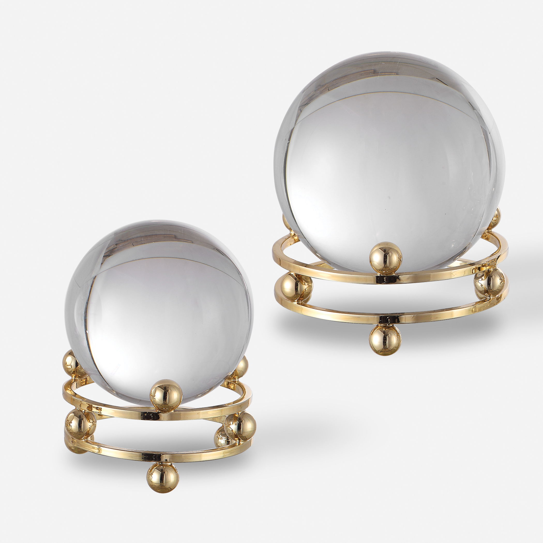 Alega Spheres Set/2, Decorative by Uttermost, 6.25" width x 7" height x 6.25" depth View 1