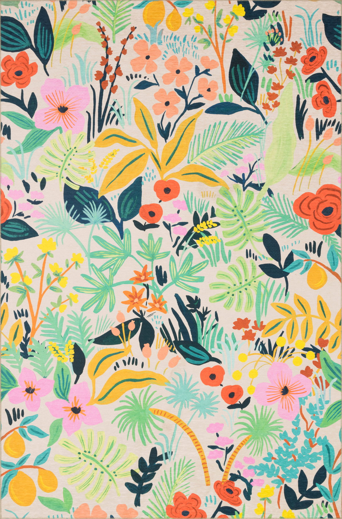 Rifle Paper Co. x Loloi Veranda Rug, 5' length x 7'6" width View 1