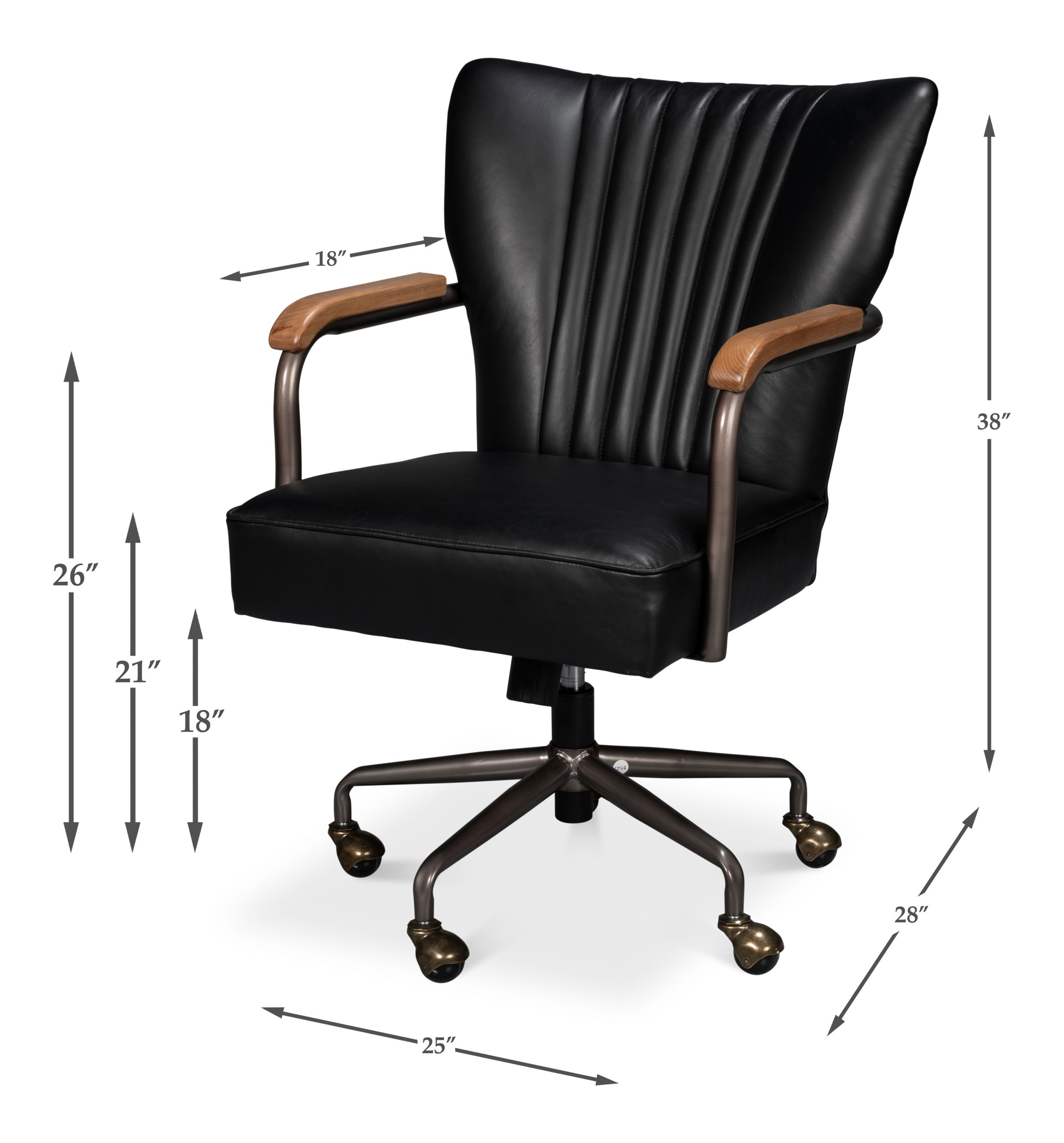 Parker Office Chair, Onyx Black large image 