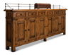 Covent Gardens Sideboard, Fruitwood, Cabinets & Sideboard by Sarreid, 96" length x 12" width x 43" height thumbnail 11