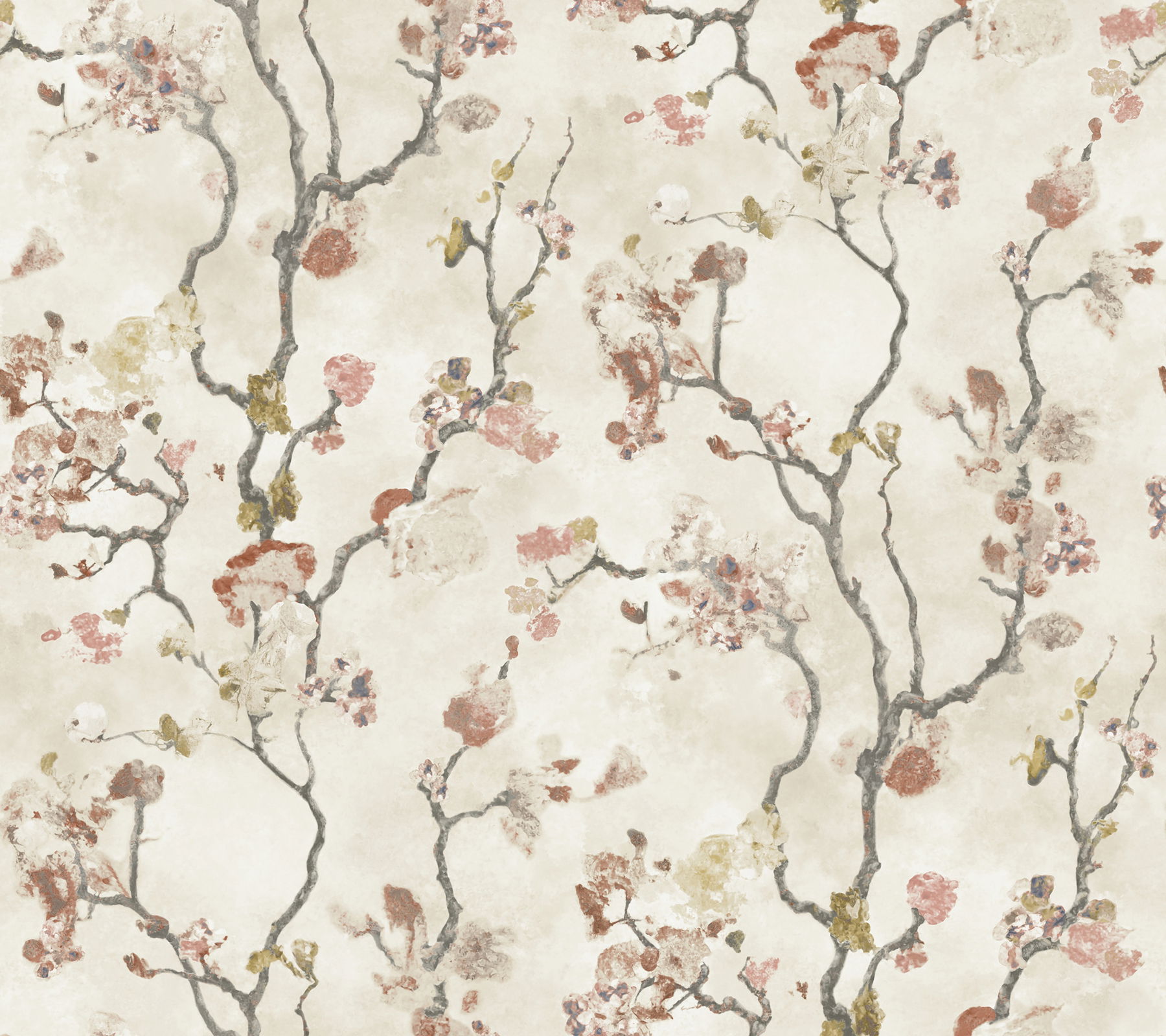 Avril Chinoiserie Coral Wallpaper large image 
