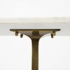 Preston  White Marble Top with Gold Metal Accent Table thumbnail 6