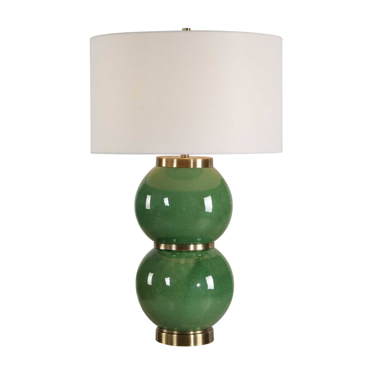 Banner Green Spheres Table Lamp, by Uttermost, 17" width x 28" height x 17" depth View 1